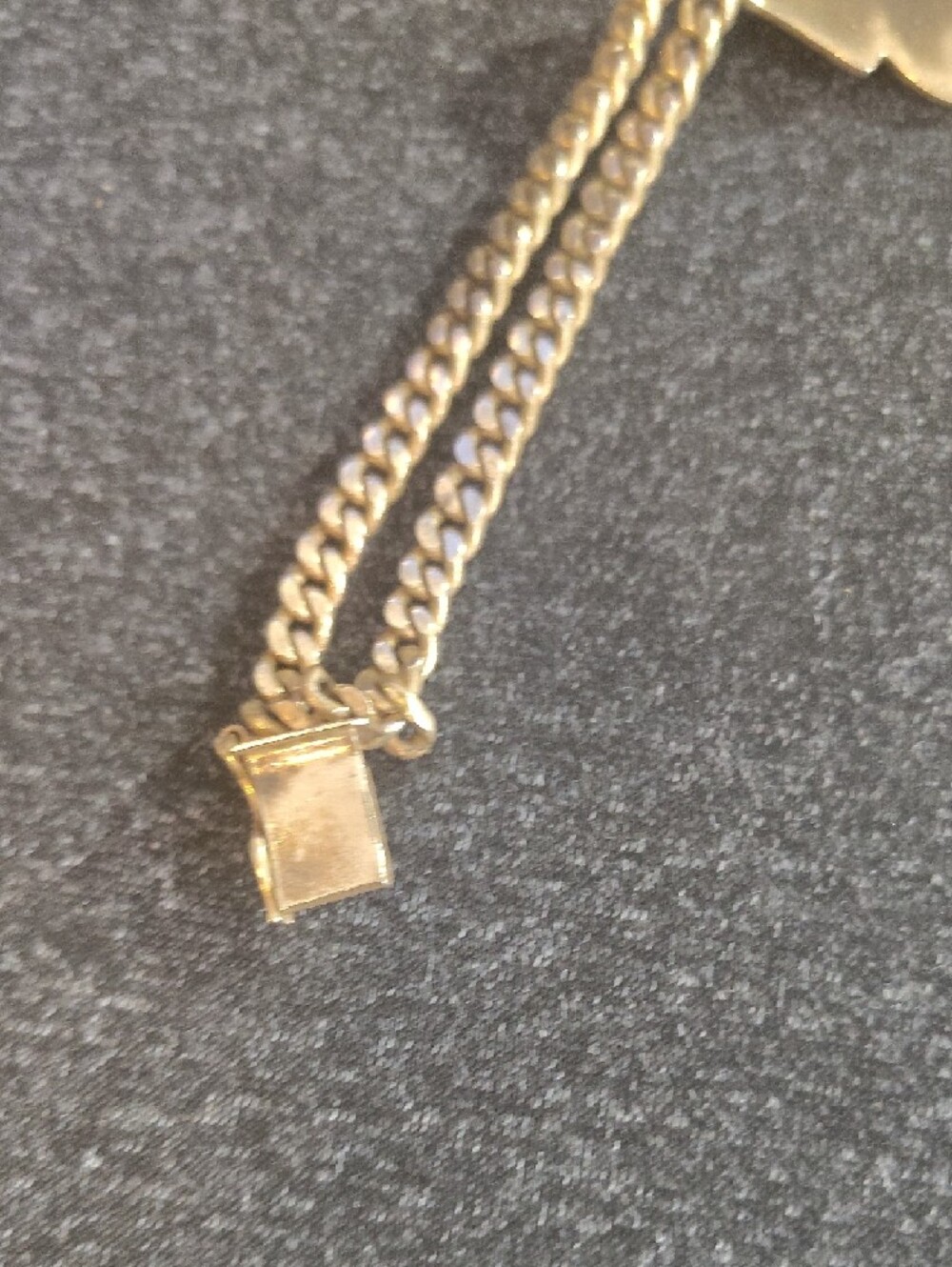 Vintage Heavy Solid 14k Gold Saint Barbara Cuban Link Bracelet - 25g (8.5") - Picture 8 of 16